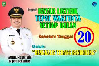 Bupati Amril Imbau Warganya Bayar Tagihan Listrik Tepat Waktu Tiap Bulan
