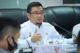 Pj Bupati Bengkalis Pimpin Rapat Evaluasi Perkembangan Penanganan Covid-19