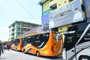 Lanjut Pengecekan Kesehatan dan Pembagian Gelang Identitas, 248 JCH Asal Bengkalis Tiba di EHA