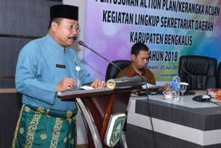 Sesuai Laporan 46 PD di Pemkab Bengkalis, Realisasi Fisik Kegiatan 61,42 Persen
