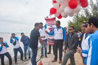 HUT Bhayangkara ke-77, Bupati Bengkalis Lepas para Anglers Fishing Tournament 