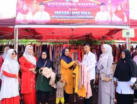 Masyarakat Antusias Serbu Bazar Pakaian Layak Pakai Gratis