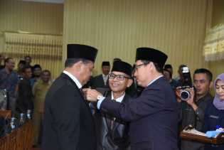 Ketua DPRD Bengkalis Resmi Lantik Zuhandi Sebagai PAW DPRD Bengkalis