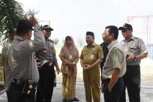  Sambut Kedatangan Kepala BNPB, Sekda H Bustami HY Sudah Menunggu di Dekat Helipad