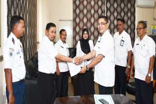 Teken MoU, Dispersip dan Dishub Bengkalis Sepakat Kerjasama Penggunaan Bus