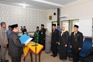 Tadi Siang Sekda Bengkalis Lantik 5 Pejabat Administrator dan Pejabat Pengawas