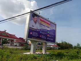 Ajak Masyarakat Waspada Virus Corona, Diskominfotik Pajang Baliho Imbauan