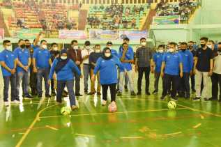 Bupati Kasmarni Buka Turnamen Futsal Forwari CUP II