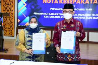 Bupati Kasmarni Bersama Ketua BPKP Riau Tandatangani Nota Kesepakatan