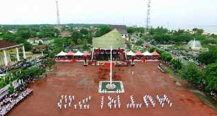 Formasi Paskibra Bengkalis “HUT 72 RI” Undang Rasa Takjub  