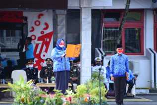 HUT Ke-76 Kemerdekaan RI, Pemkab Bengkalis Gelar Upacara Dengan Prokes Ketat