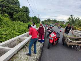 Meriahkan HUT RI Mahasiswa STIE Goro Bersama Kades Meskom