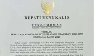 Pemkab Bengkalis Kembali Rekrut Penyuluh Dai Desa dan Kelurahan, Berikut Syaratnya