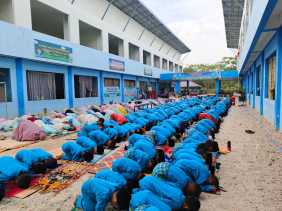 Munajat Mintakan Hujan, SDS IT Ibu Harapan Bengkalis Laksanakan Sholat Istisqo