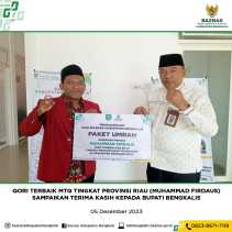 Dapat Bonus Umroh, Qori Terbaik MTQ Riau Ucapkan Terima Kasih Kepada Bupati