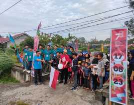 Warga RW 06 Dusun V Desa Senggoro Gelar Jalan Sehat dan Perlombaan