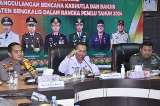 Jelang Pemilu, Wabup Bengkalis Ajak Semua Pihak Tingkatkan Koordinasi dan Kolaborasi Penanganan Karhutla dan Banjir