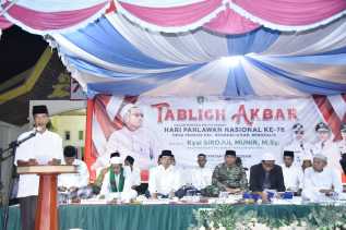 Bupati Kasmarni Sambut Baik dan Apresiasi Tabligh Akbar, Dan Donasi Untuk Palestina, Yang Ditajakan Desa Pedekik 
