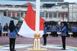 Upacara Peringatan HUT ke-54, Para Srikandi KORPRI Bengkalis Ambil Alih Semua Petugas