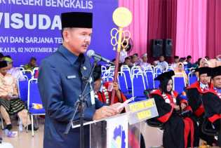 Wisuda Polbeng ke-16, Bupati Bengkalis Harapkan Intelektual Yang Lahir Untuk Membangun Negeri Junjungan