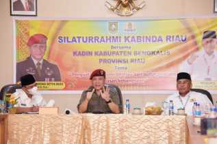 Kabinda Riau Brigjen TNI Amino Silaturrahmi ke Kadin, Bahas Penguatan Ekonomi di Negeri Junjungan