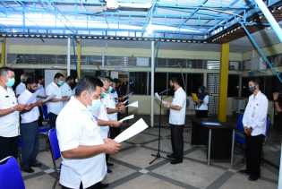 Pejabat Administrator dan Pengawas Diskominfotik Ucap Ikrar Nitralitas Pilkada