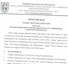 Pemkab Bengkalis Buka Seleksi Calon Komisaris PT. BLJ, Berikut Informasinya