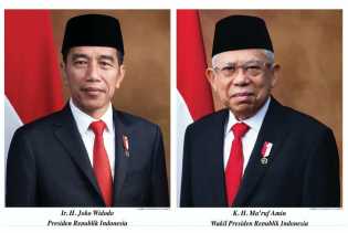 Kementerian Sekretariat Negara Terbitkan Foto Resmi Presiden dan Wakil Presiden RI 2019-2024