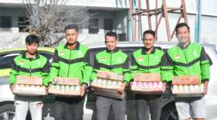 Apresiasi Kinerja Mitra, Kuantar Salurkan THR untuk Driver di Kabupaten Bengkalis