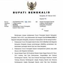 Mulai 2 Maret, Pemkab Gelar Forum Perangkat Daerah Tahun 2023