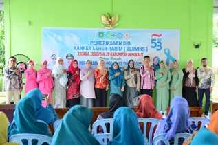TP PKK Deteksi Dini Kanker Serviks Dengan Iva Test Gratis Bagi Masyarakat 