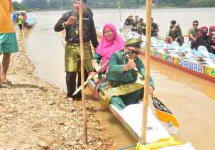 Tim Bengkalis Bermasa Ikut Lomba Festival Jalur di Kabupaten Kuansing