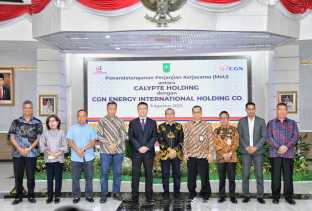 Sekda Ersan Saksikan MoU Calypte Holding dengan CGN Energy
