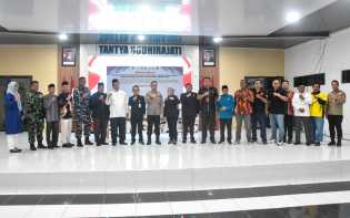 Diselenggarakan Polres, Bupati Bengkalis Bacakan Empat Poin Deklarasi Damai