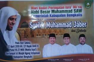 Peringatan Isra Mi’raj, Pemkab Bengkalis Hadirkan Ustadz Syekh Muhammad Jaber