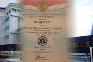 Nilai SAKIP Pemkab Bengkalis 2018 Naik 2,12 Poin Dibanding Tahun 2017