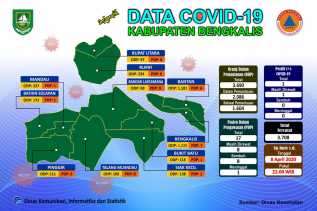 PDP Covid-19  di Kabupaten Bengkalis 17 Orang, 1 Meninggal Dunia, 8 Masih Dirawat