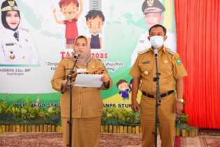 Bupati Kasmarni Pimpin Deklarasi  Komitmen Bengkalis Tangani Stunting