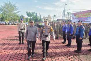 Pastikan Aman Nataru, Wabup Bagus Ikuti Apel Gelar Pasukan Operasi Lancang Kuning