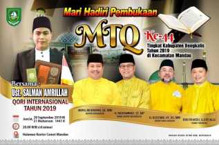 Matangkan Persiapan MTQ ke-44, Rabu Panitia Pelaksana Gelar Rapat di Gedung Bathin Betuah Duri