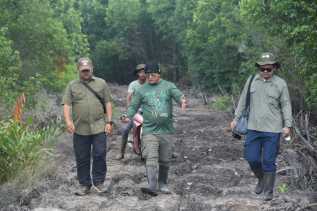 YKAN Lakukan Monev Progres Kegiatan Restorasi Mangrove di Desa Kembung Luar