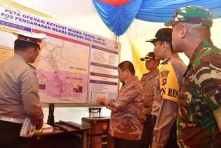 Bupati Amril Tinjau Pos Pengamanan Lebaran di Sejumlah Tempat