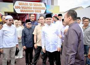 Bupati Kasmarni Hadiri Halal Bihalal Pengurus DPD Partai Gerindra 