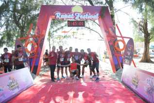 Diikuti Bule Amerika, Running 10K Festival Rupat Mampu Sedot Wisatawan Mancanegara