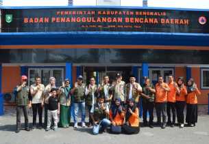 Tingkatkan Silaturahmi, Kalaksa Pelalawan Kunjungan Kerja ke Kabupaten Bengkalis