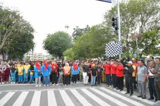 HUT 105 Damkar, Ribuan Masyarakat dan Siswa Ikuti Jalan Santai dan Edukasi Kebakaran