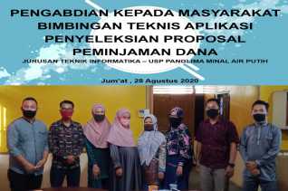 Dosen Teknik Informatika Polbeng Lakukan Pengabdian Masyarakat di USP Panglima Minal Air Putih Jaya