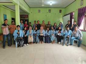 Mahasiswa Unri KKN di Desa Sungai Alam 