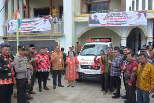 Silaturahmi Bersama Masyarakat Babussalam, Bupati Serahkan Ambulance dan Dana Bermasa