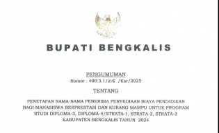 Bupati Kasmarni Tepati Janji, Pemkab Bengkalis Umumkan Penerima Beasiswa 2024